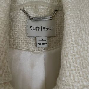 WHBM dress coat barely worn. Wool with a tweed texture with full lining.